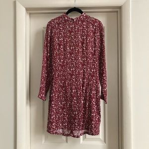 ROLLA'S Burgundy Floral Mini Dress